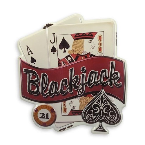 Blechschild black jack poker - blechschild, jack"