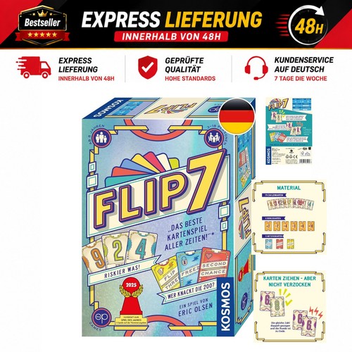 Kosmos flip card game - flip, 7