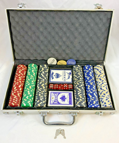 Aluminium pokerkoffer pokerset - aluminium,